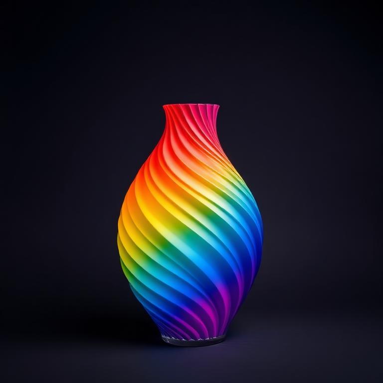 Aurora Spiral Vase
