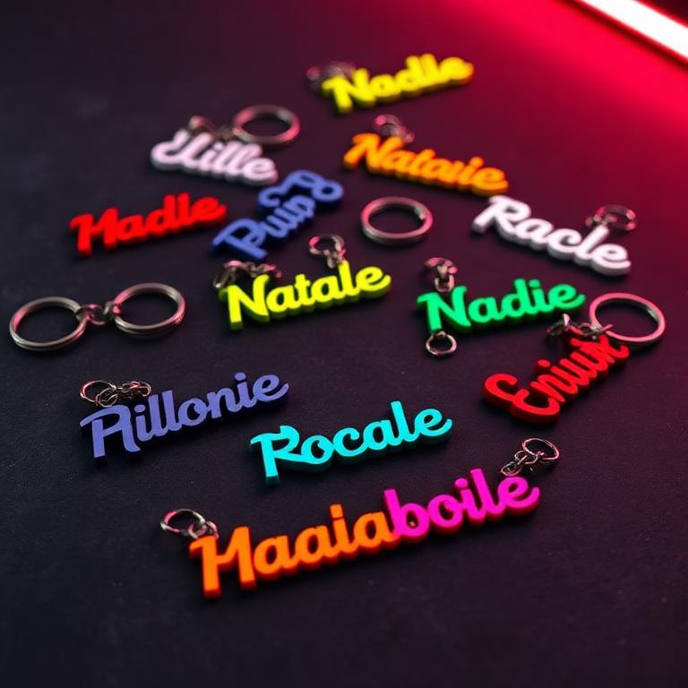 Name Keychains (set of 3)