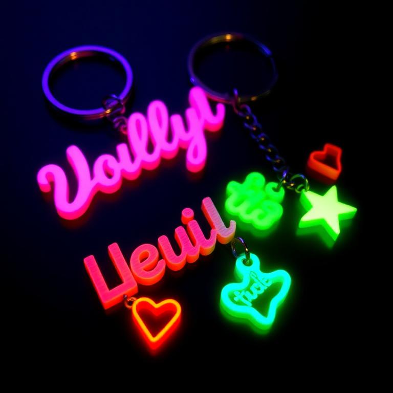 Glow Name Charms